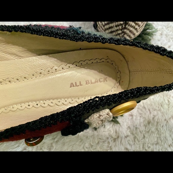 Anthro x All Black pointed toe flats - Picture 6 of 9